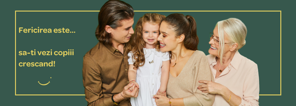 o familie care ofera cadouri personalizate copii